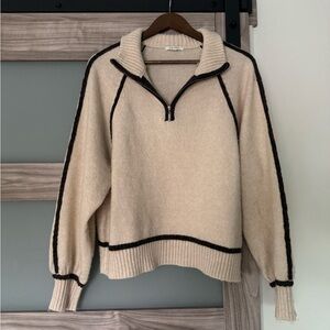 Z Supply Half Zip Knit Sweater